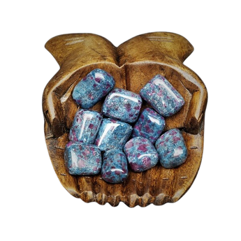 Ruby in Kyanite Tumbled Stone – Alignment, Strength & Intuitive Clarity - Heavenly Crystals Online