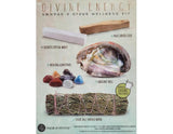 Sage and Stone - Palo Santo Smudge and Stone Wellness Kit (Colour Box) - Heavenly Crystals Online
