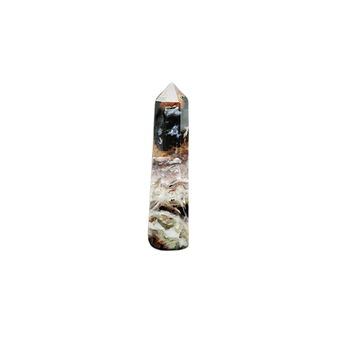 Sardonyx Polished Pencil Point (74g) - Strength, Protection & Grounded Confidence - Heavenly Crystals Online