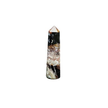 Sardonyx Polished Pencil Point (74g) - Strength, Protection & Grounded Confidence - Heavenly Crystals Online