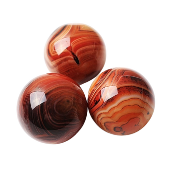 Sardonyx Sphere with Wooden Stand – Strength, Protection & Grounded Confidence - Heavenly Crystals Online