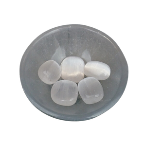 Selenite Tumbled Stones – Cleansing, Purification & High‑Vibration Energy Clearing - Heavenly Crystals Online