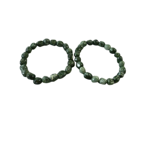 Seraphinite Tumbled Bracelet – Angelic Connection, Heart Healing & High‑Vibration Energy - Heavenly Crystals Online