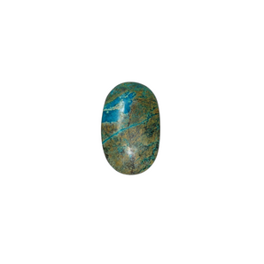 Shattuckite & Chrysocolla Palm Stone (64g) – Intuition & Communication - Heavenly Crystals Online