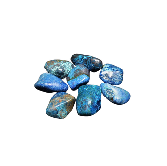 Shattuckite Tumbled Stone – Intuition, Psychic Insight & Throat Chakra Alignment - Heavenly Crystals Online