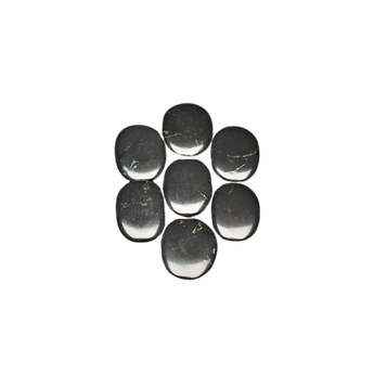 Shungite Flat Worry Stone – Genuine EMF Protection, Grounding & Purifying Energy - Heavenly Crystals Online