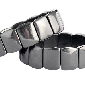 Shungite Square Bracelet Genuine - Protection, Grounding & EMF Shielding - Heavenly Crystals Online