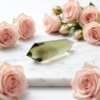 Smoky Citrine Vogel Wand 24 Facets (39g) - Manifestation, Abundance & Focused Intention - Heavenly Crystals Online
