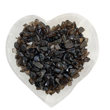 Smoky Quartz Chips (100g) Pouch for Grounded Strength & Protective Energy - Heavenly Crystals Online