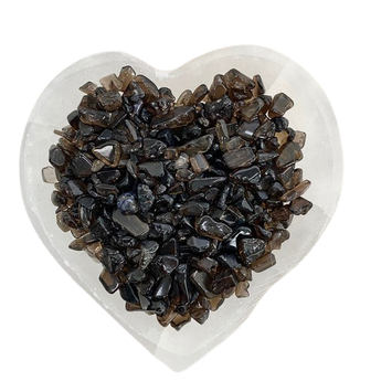 Smoky Quartz Chips (100g) Pouch for Grounded Strength & Protective Energy - Heavenly Crystals Online