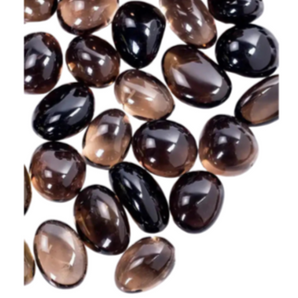 Smoky Quartz Oval Dark Tumbled Stone – Grounding & Protection Crystal - Heavenly Crystals Online