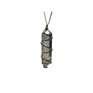 Smoky Quartz Wire‑Wrapped Pendant – Grounding, Protection & Energy Clearing - Heavenly Crystals Online