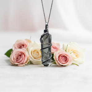 Smoky Quartz Wire‑Wrapped Pendant – Protection, Grounding & Energy Clearing - Heavenly Crystals Online