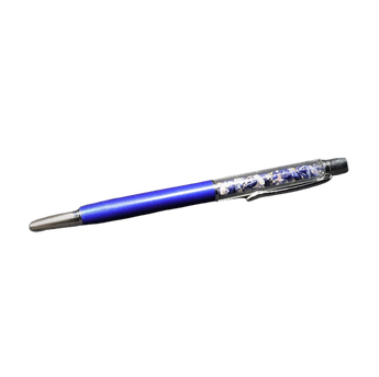 Sodalite Crystal Pen with Velvet Pouch – Healing Stone Writing Tool for Clarity & Calm - Heavenly Crystal Online
