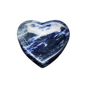 Sodalite Heart Bowl (166g) – Calm, Clarity & Intuitive Insight - Heavenly Crystals Online