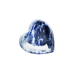 Sodalite Heart Bowl (166g) – Calm, Clarity & Intuitive Insight - Heavenly Crystals Online
