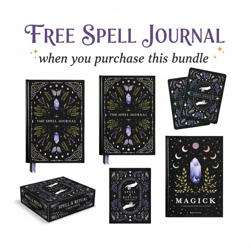 Magick Bundle Spell Journal & Ritual Deck – Heavenly Crystals Online