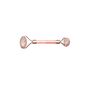Strawberry Quartz Facial Rose Gold Massage Roller - Heavenly Crystals Online