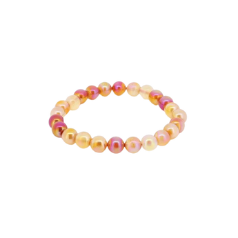 Sunset Aura Quartz Bracelet (8mm) Radiance, Positivity & Emotional Uplift - Heavenly Crystals Online