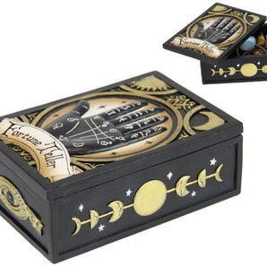 Tarot Fortune Teller Box - Mystical Storage for Cards & Ritual Tools - Heavenly Crystals Online