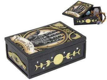 Tarot Fortune Teller Box - Mystical Storage for Cards & Ritual Tools - Heavenly Crystals Online