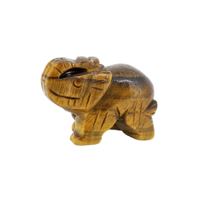 Golden Brown Tigers Eye Elephant - 77 grams