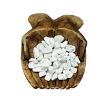 White Howlite Chips (100g) Pouch for Calm Mind, Patience & Crown Chakra Wisdom - Heavenly Crystals Online