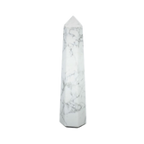 White Howlite Generator Point (104g) – Calming, Stress Relief, Patience & Emotional Soothing - Heavenly Crystals Online