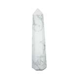 White Howlite Generator Point (104g) – Calming, Stress Relief, Patience & Emotional Soothing - Heavenly Crystals Online