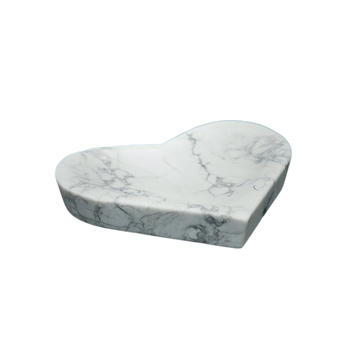 White Howlite Heart Bowl (155g) – Relaxation, Mindfulness & Tranquility - Heavenly Crystals Online