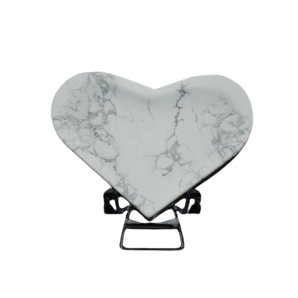 White Howlite Heart Bowl (155g) – Relaxation, Mindfulness & Tranquility - Heavenly Crystals Online