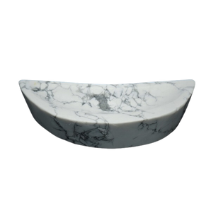 White Howlite Moon Bowl - Heavenly Crystals Online