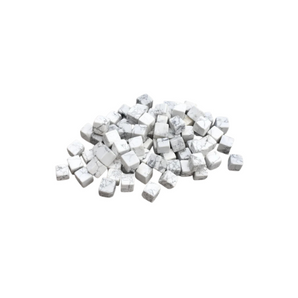 White Howlite Square Tumbled Stone – Peace, Clarity & Emotional Balance - Heavenly Crystals Online