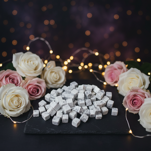 White Howlite Square Tumbled Stone – Peace, Clarity & Emotional Balance - Heavenly Crystals Online