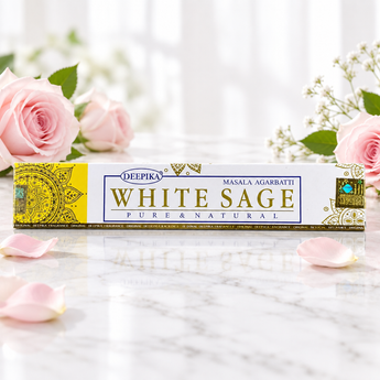 White Sage Incense Stick – Sacred Aroma for Cleansing, Protection & Meditation Rituals - Heavenly Crystals Online