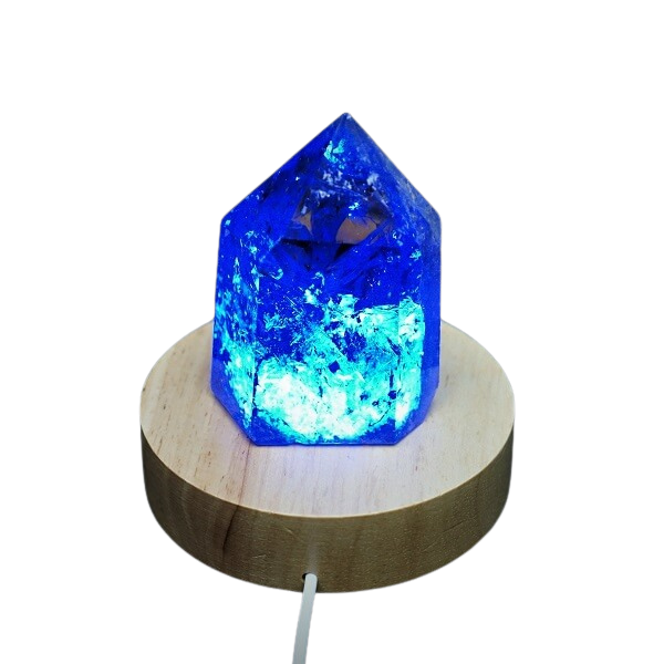 LED Colour Crystal Light Base – 7 Chakra - Heavenly Crystals Online