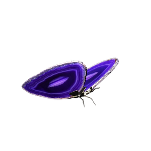 Purple Agate Butterfly 4