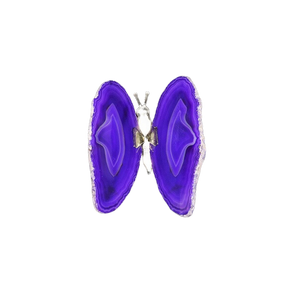 Purple Agate Butterfly 1