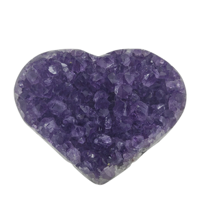 Amethyst Geode Heart with stand - 304 grams