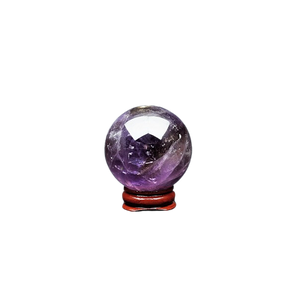 Ametrine Sphere with wooden stand - 156 grams