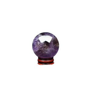 Ametrine Sphere with wooden stand - 156 grams