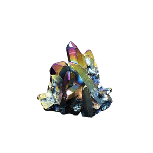 Rainbow Aura Quartz Cluster - 208 grams