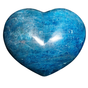 Blue Apatite Heart - 120 grams