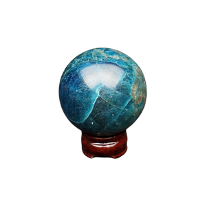 Blue Apatite Sphere with stand - 683 grams