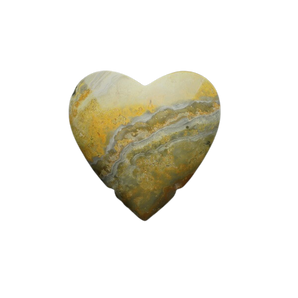 Bumblebee Jasper Heart with stand - 206 grams