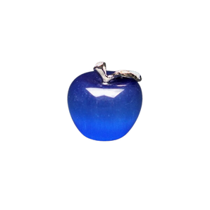 Dark Blue Cat's Eye Apple (man-made stone) - 30mm