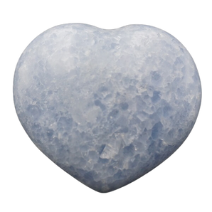 Blue Calcite Heart with stand - 343 grams