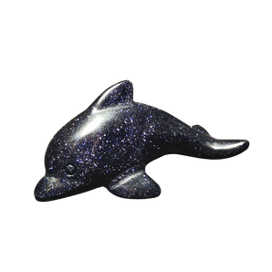 Blue Goldstone Dolphin - 30 grams