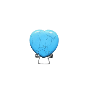 Blue Howlite Heart - 35 grams