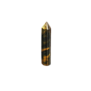 Blue and Golden-Brown Tigers Eye Generator Point - 40 grams